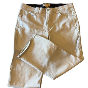 Democracy Woman’s 16 Ab Technology Tan Cropped Wide Leg Jeans